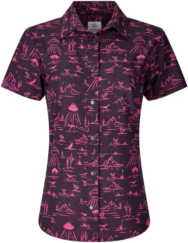 Anderson Shirt - Womens - black / dragonfruit ufo 1