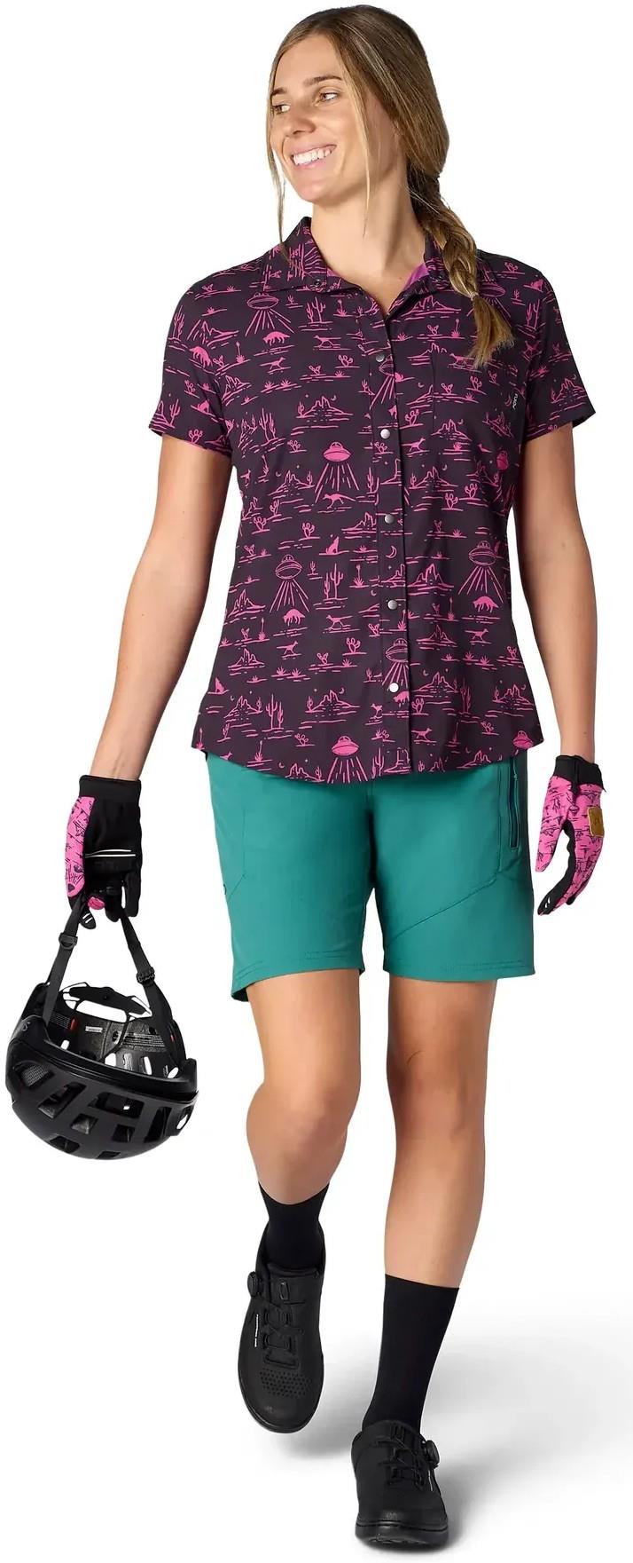 Anderson Shirt - Womens - black / dragonfruit ufo 1