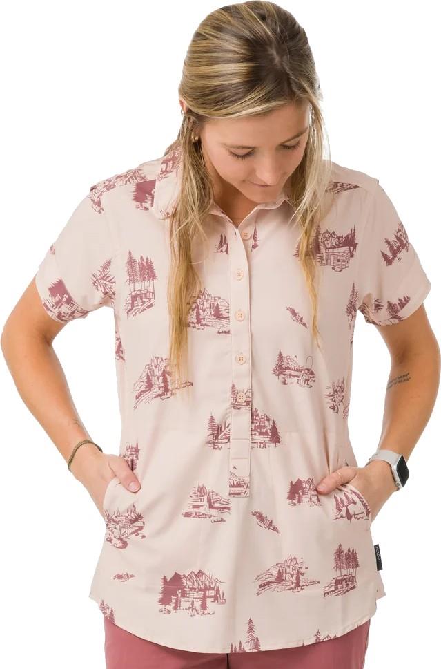 Aster Shirt - Womens - pearl / garnet western 1