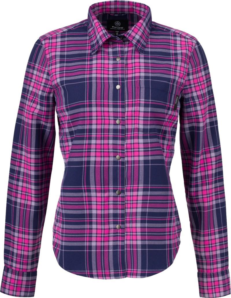 Brigitte Tech Flannel - Womens - currant / dragonfruit plaid 1