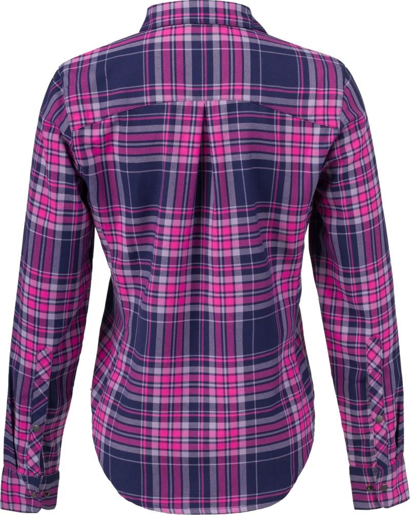 Brigitte Tech Flannel - Womens - currant / dragonfruit plaid 1