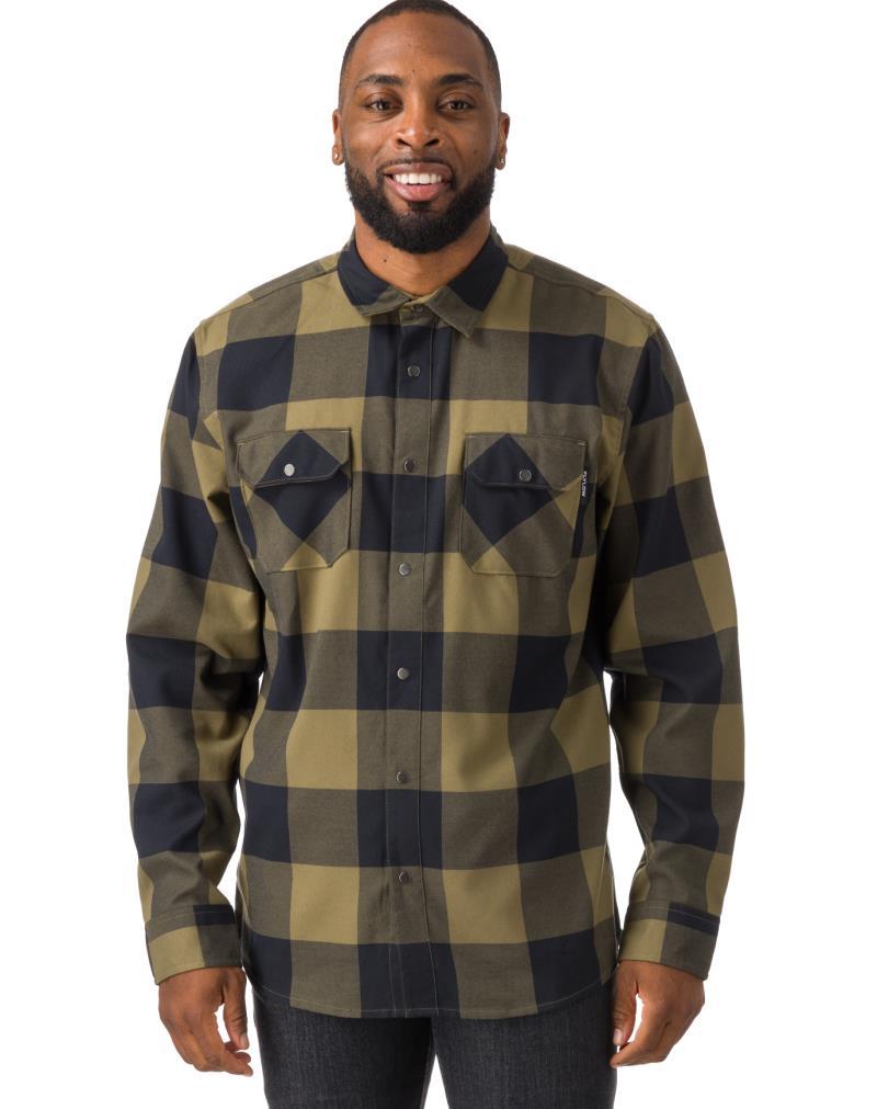 Handlebar Tech Flannel - Mens - capers / black 1