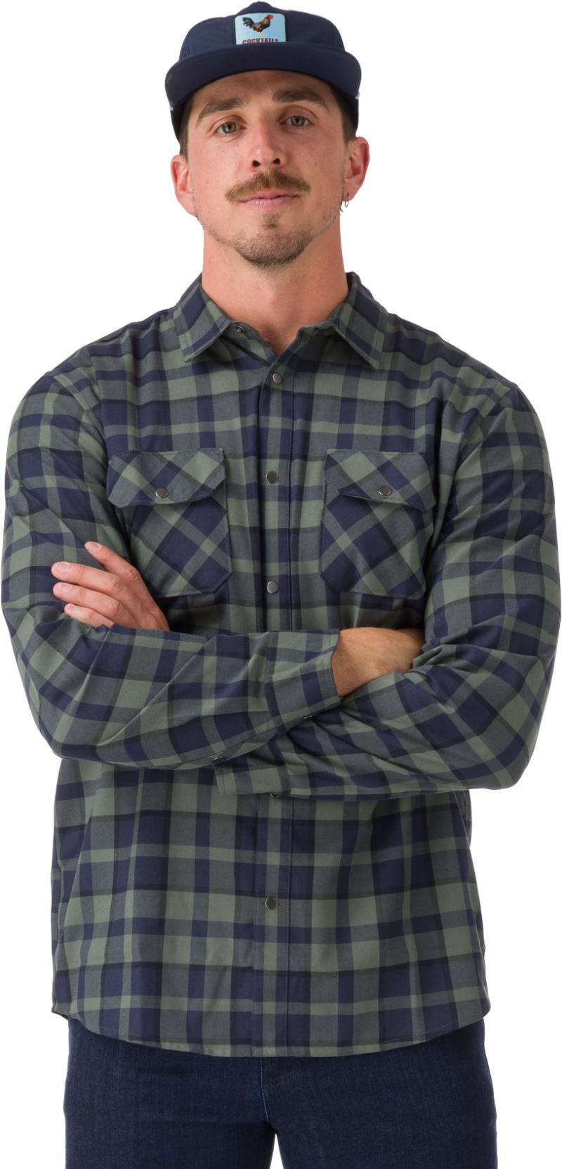 Handlebar Tech Flannel - Mens - grove 1