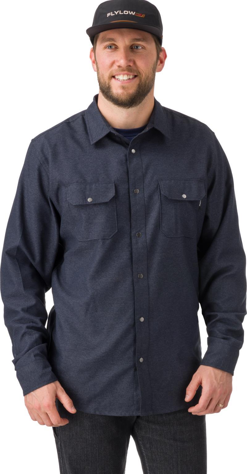 Handlebar Tech Flannel - Mens - night heather 1