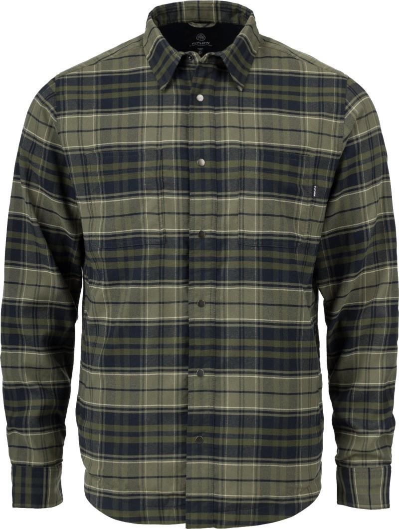 Lassen Fleece Lined Flannel - Mens - leaf / evergreen plaid 1