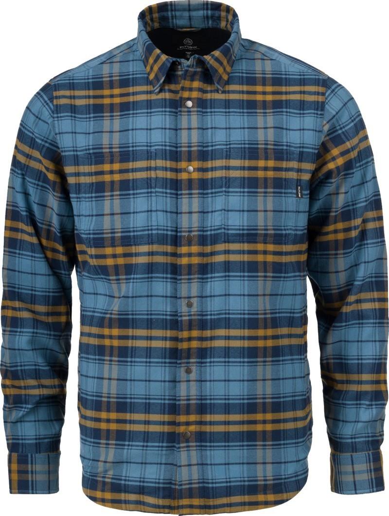 Lassen Fleece Lined Flannel - Mens - ocean / rye plaid 1