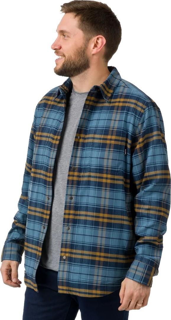 Lassen Fleece Lined Flannel - Mens - ocean / rye plaid 1
