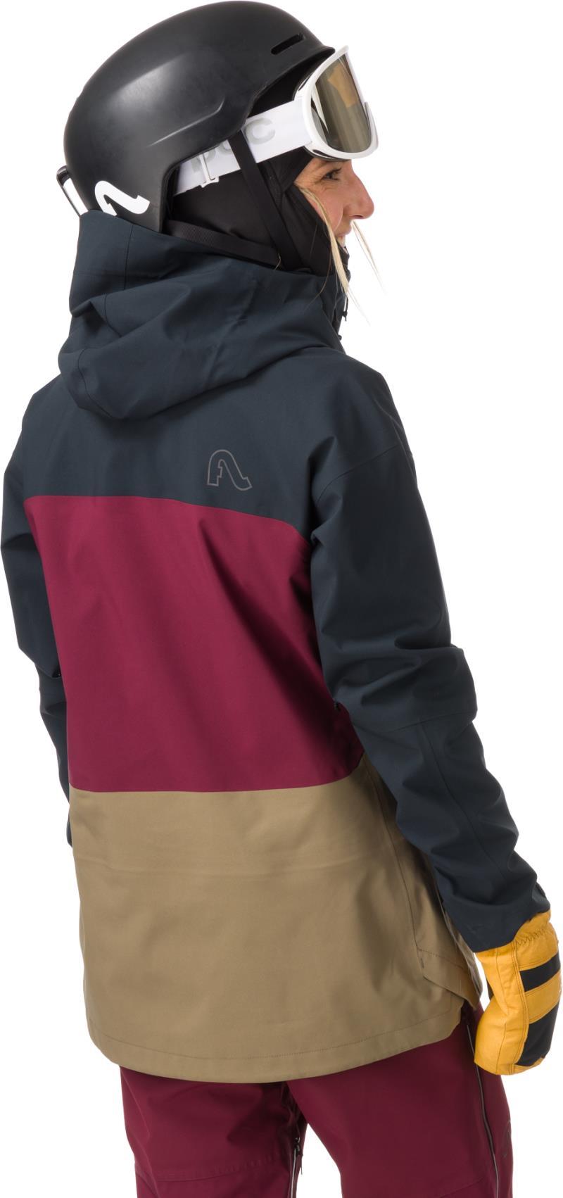 Lucy Jacket - Womens - black / ruby / capers 1