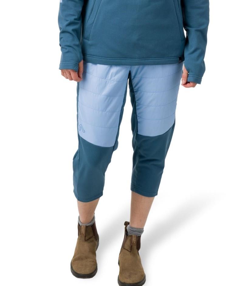 Puffer 3/4 Pants - Womens - ocean / frozen 1