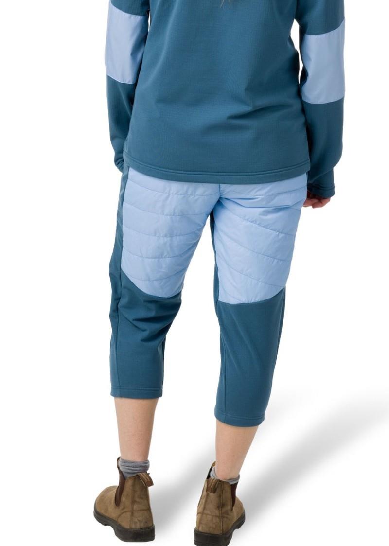 Puffer 3/4 Pants - Womens - ocean / frozen 1