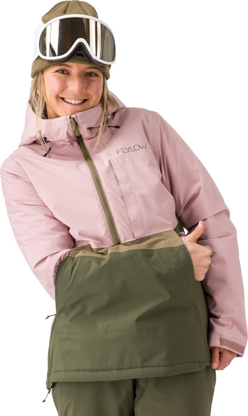 Sarah Anorak - Womens - dusty iris / evergreen 1