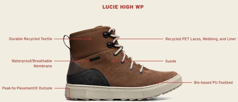 Lucie High WP - Womens - toffee 1