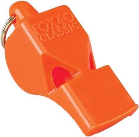 Classic Pealess Whistle - Orange 1