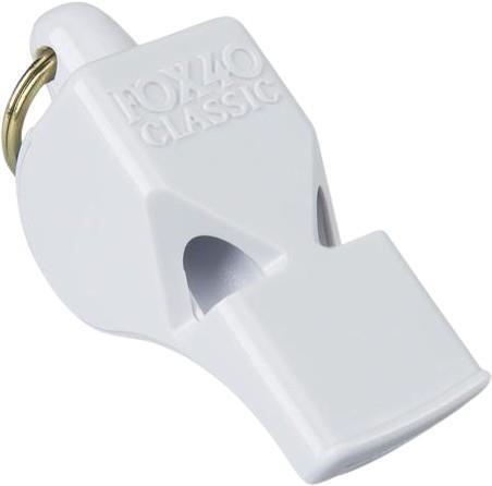Classic Pealess Whistle - White 1