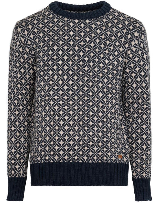 Bjorn Sweater, 100% Merino - Mens - Midnight Blue 1