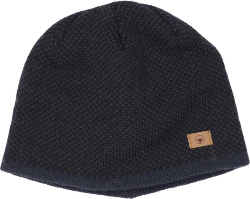 Dai Reversible Beanie, 100% Merino - Midnight Blue 1