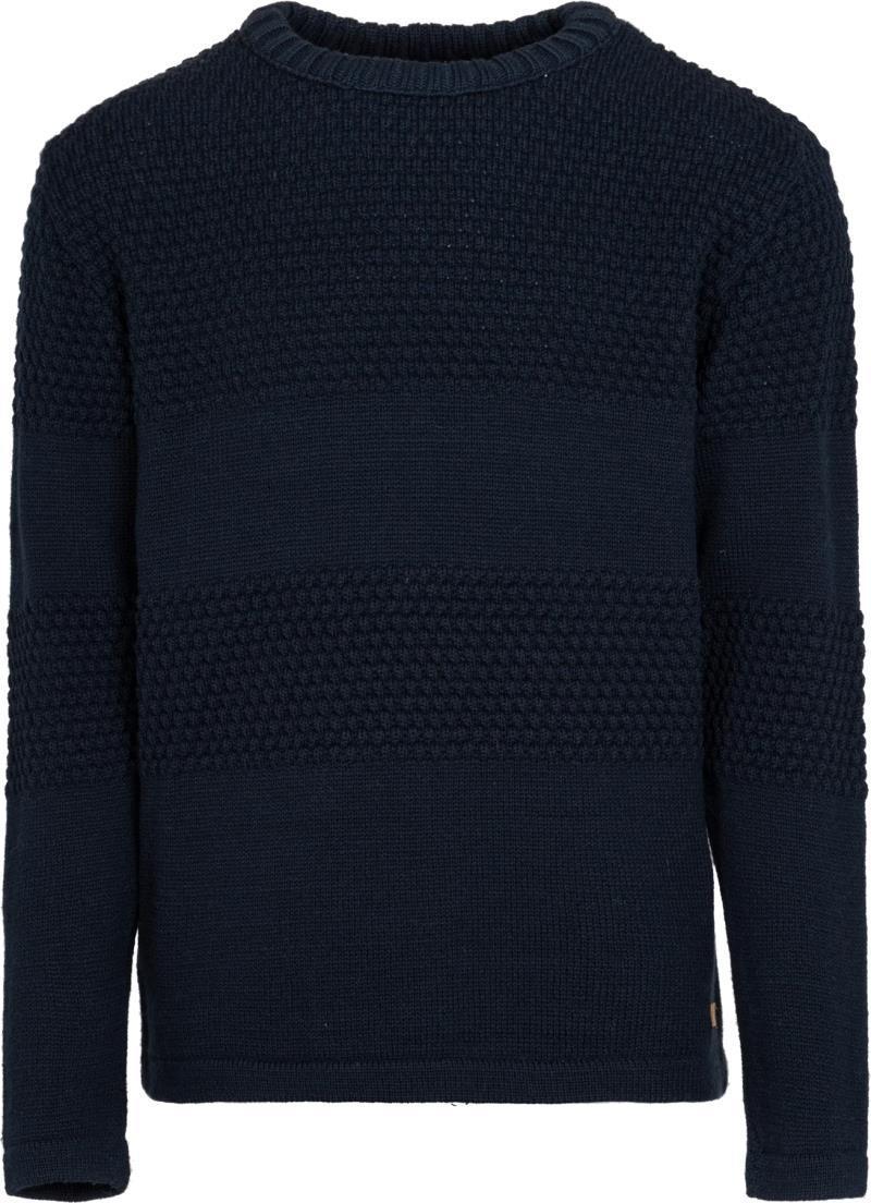 Nyhavn Round Neck Sweater, 100% Merino - Mens - Midnight 1