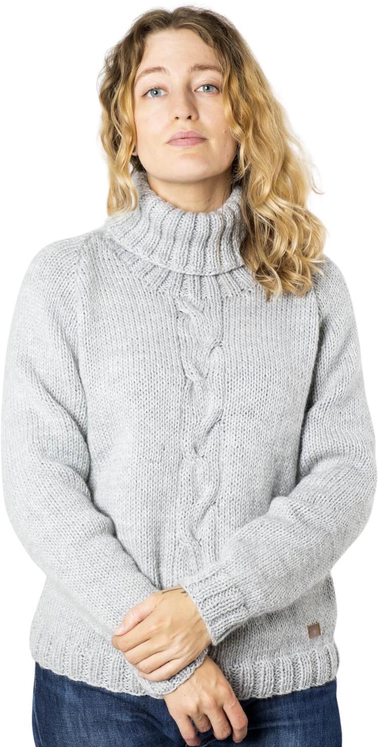 Silje Sweater, 100% Merino - Womens - Silver 1