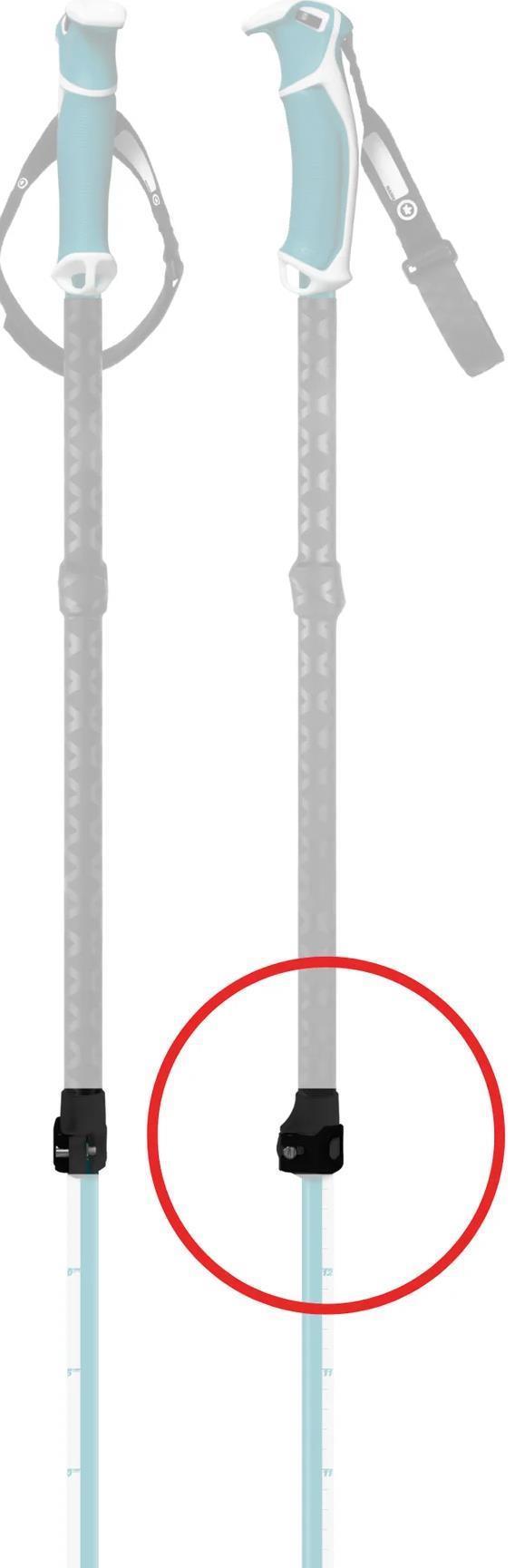 Ski Poles Clamp And Nut - Not Applicable 1