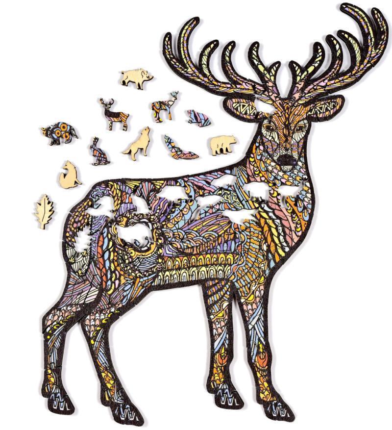 Outside / Inside - Wood Puzzle - Buck 1