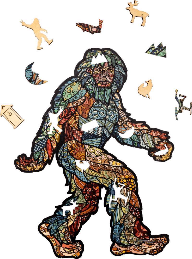 Outside / Inside - Wood Puzzle - Sasquatch 1