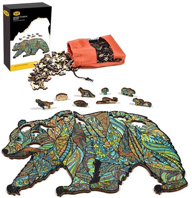 Outside / Inside - Wood Puzzle - bear 1