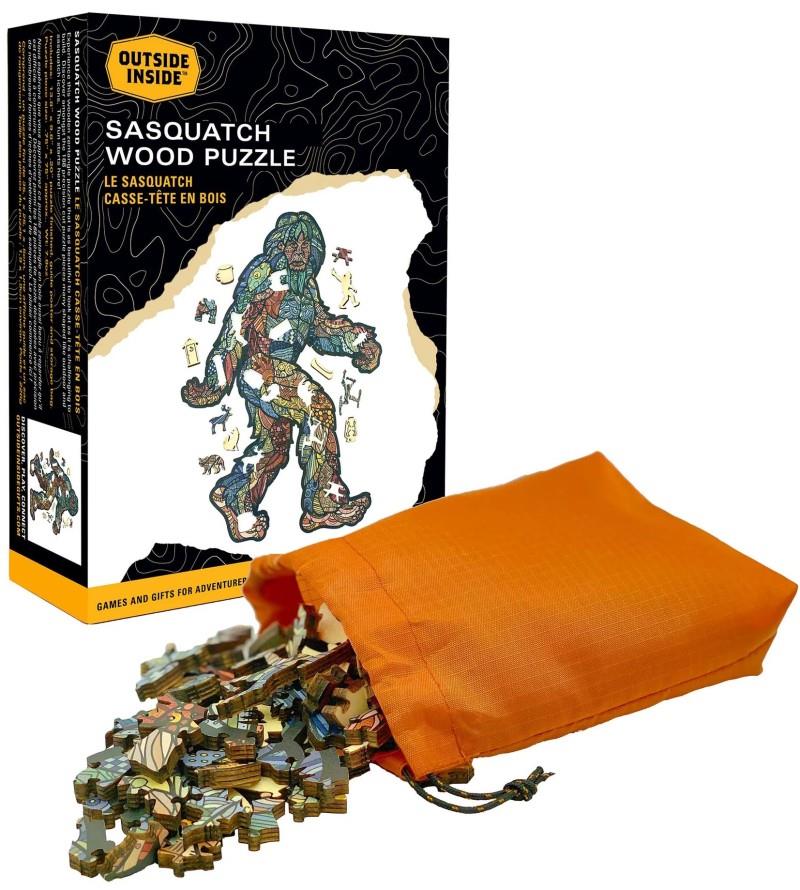 Outside / Inside - Wood Puzzle - sasquatch 1