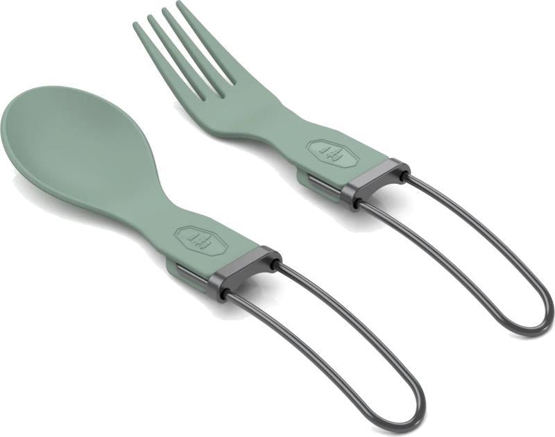 Tekk Folding Cutlery Set - Green 1