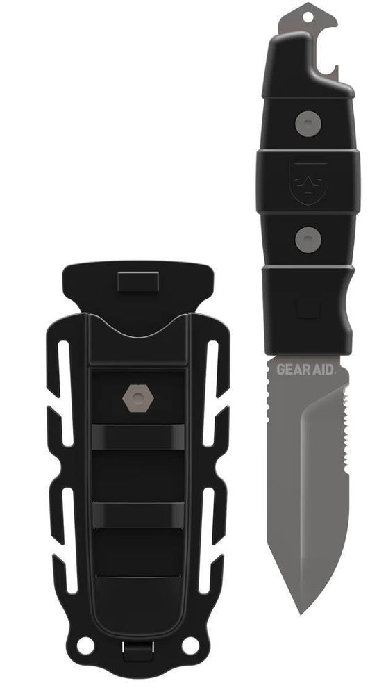 Buri Drop Point Adventure Knife - Black 1