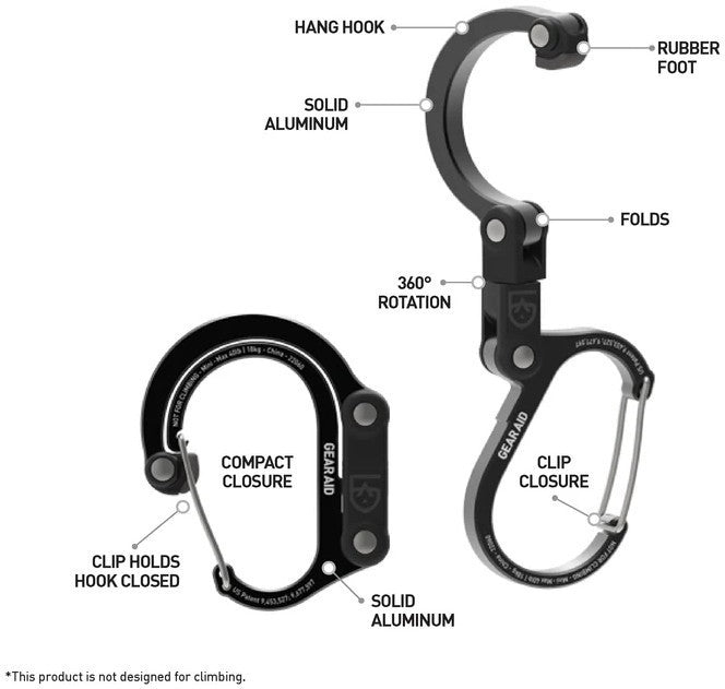 Heroclip Carabiner - Mini - stealth black 1