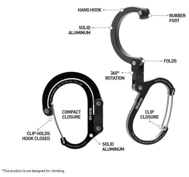 Heroclip Carabiner - Small - stealth black 1