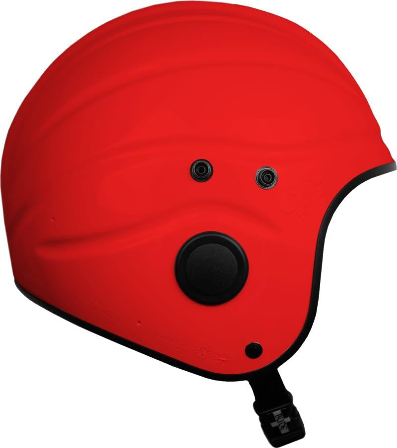 MK-11 Open Face Marine Rescue Helmet w/ Visor Studs - red 1