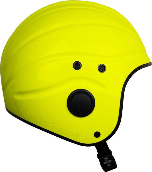 MK-11 Open Face Marine Rescue Helmet w/ Visor Studs - yellow 1