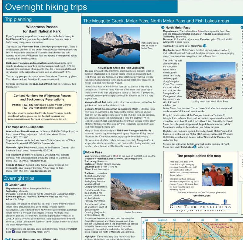 Bow Lake & Saskatchewan Crossing - 6th Edition - Waterproof - Not Applicable 5