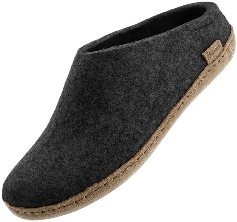 Slip-On - Leather - charcoal 1