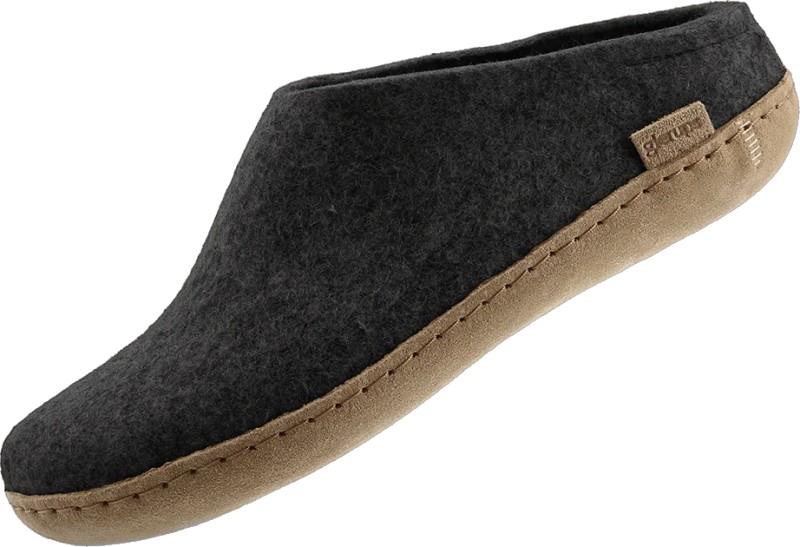 Slip-On - Leather - charcoal 1