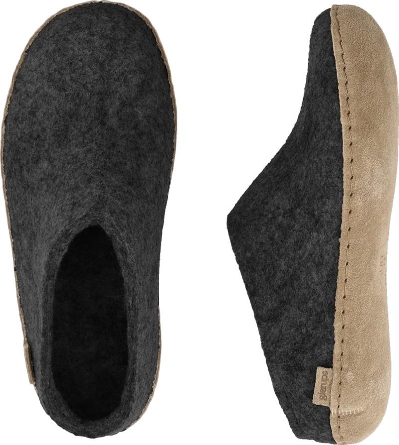 Slip-On - Leather - charcoal 1