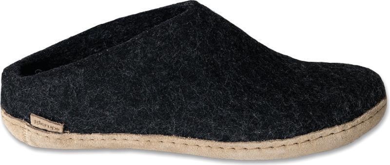 Slip-on, Leather - charcoal 1