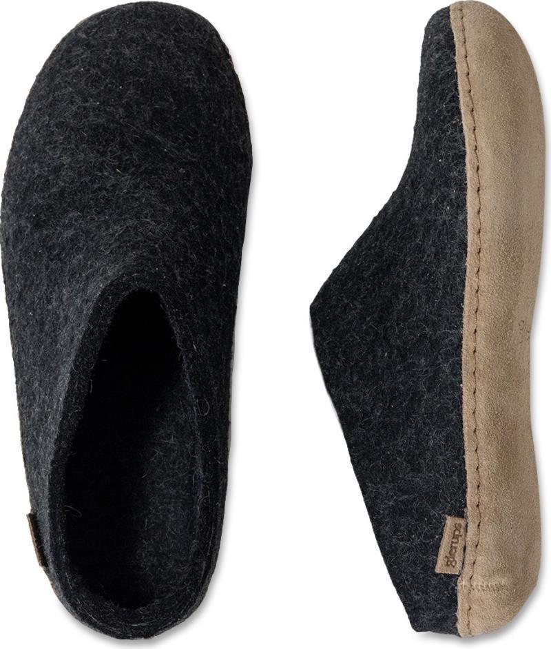 Slip-on, Leather - charcoal 1