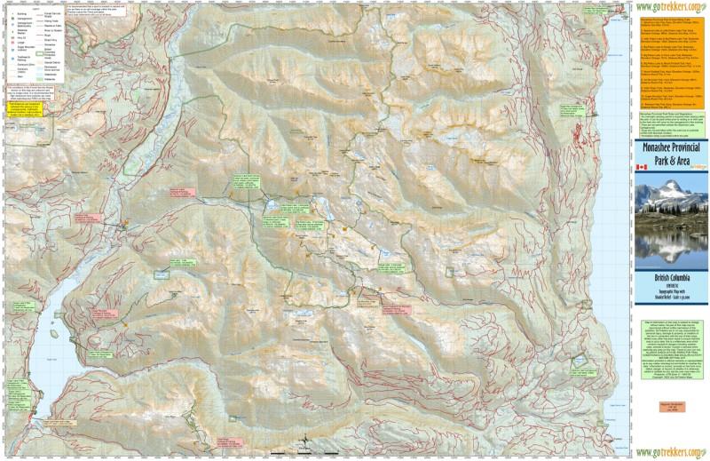 Monashee Provincial Park Map - not applicable 1
