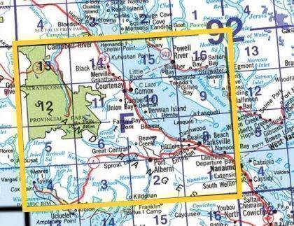 TOPO MAP PAPER 1:50,000 - 92f 1