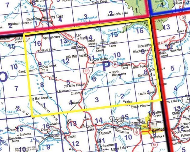 TOPO MAP PAPER 1:50,000 - 92p 1