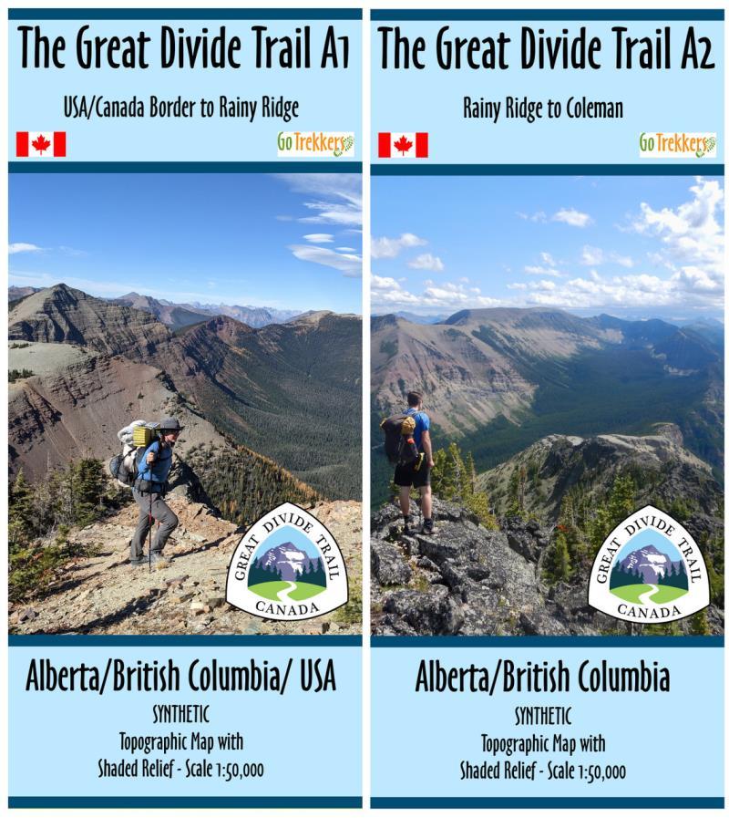 The Great Divide Trail - Section A: USA/Canada Border to Coleman - 2 Maps - Synthetic - Not Applicable 1
