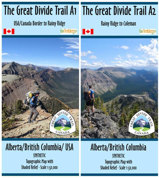 The Great Divide Trail - Section A: USA/Canada Border to Coleman - 2 Maps - Synthetic - Not Applicable 1