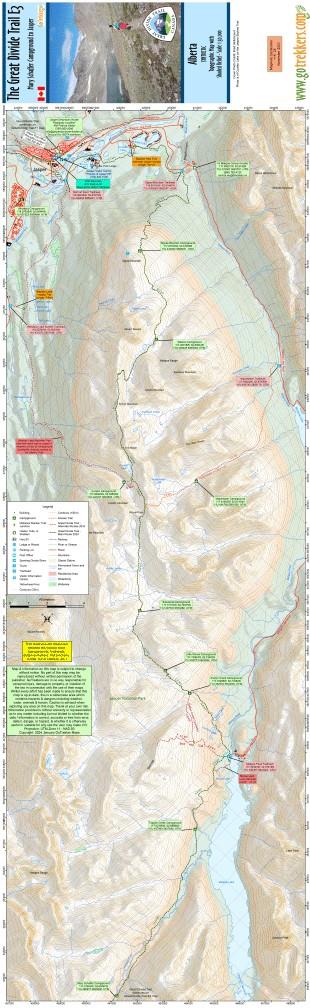 The Great Divide Trail - Section E3: Mary Schaffer Campground to Jasper - Synthetic - not applicable 1