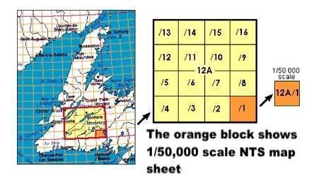 Topo Map - 1:50,000 - Folded with Relief - 82g 1