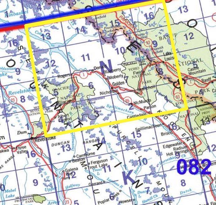 Topo Map - 1:50,000 - Folded with Relief - 82n 1