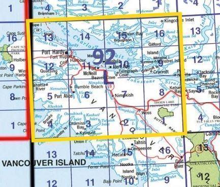 Topo Map - 1:50,000 - Folded with Relief - 92l 1
