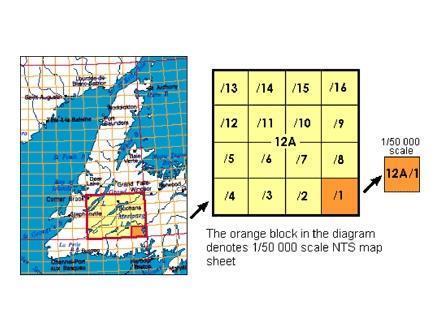 Topo Map - 1:50,000 - Folded with Relief - 93a 1