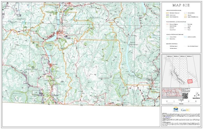 Topo Map - 1:50,000 - Synthetic - 82e 1